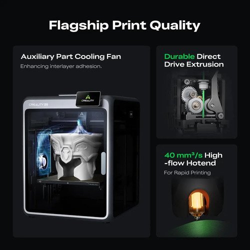 Impressora 3d Creality K2 Combo Com Cfs Multicolor, 600 Mm/s Cor Preto