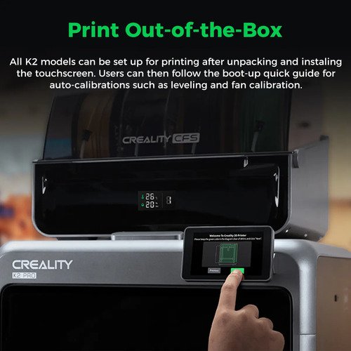 Impressora 3d Creality K2 Combo Com Cfs Multicolor, 600 Mm/s Cor Preto