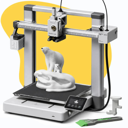 Impressora 3d fdm aberta a1 bambu lab sem ams porta residuos