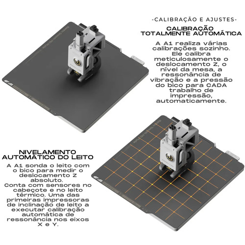 Impressora 3d Fdm Aberta A1 Bambu Lab Sem AMS + Porta Resíduos - Espátula - Chave Manutenção