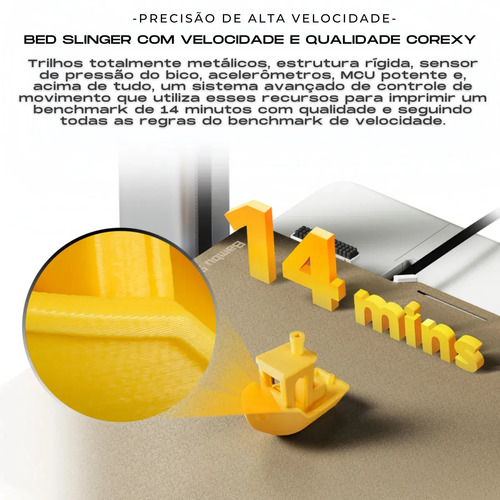 Impressora 3d Fdm Aberta A1 Bambu Lab Sem AMS + Porta Resíduos - Espátula - Chave Manutenção