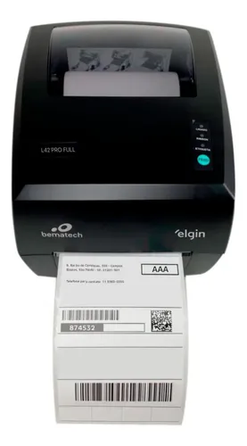 Impressora De Etiquetas Elgin L42 Pro Full Usb Ethernet