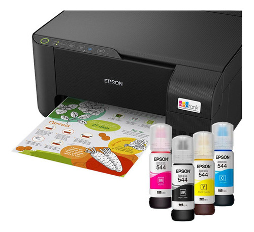 Impressora ecotank epson l3250 refil tinta t544 eps01 cor pr