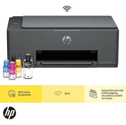 Impressora Hp Multifuncional Smart Tank 584 All-in-one