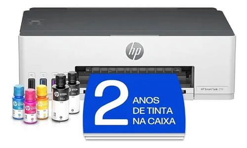 Impressora hp smart tank 210 colorida 1 usb 20 de alta veloc