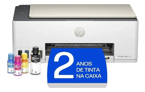 Impressora multifuncional hp smart tank 583 colorida 1 usb 2