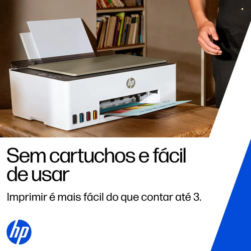 Impressora multifuncional HP Smart Tank 583 Colorida 1 USB 2.0 de alta velocidade (dispositivo); 1 porta Wi-Fi 802.11b/g/n; 1 Wi-Fi Direct -100 a 240 VCA