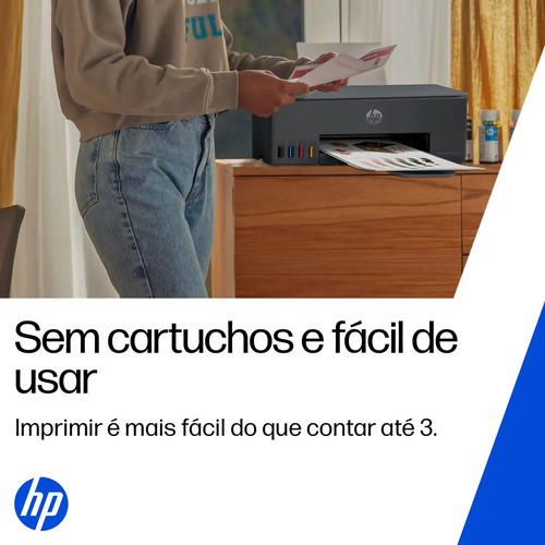 Impressora Multifuncional Hp Tank 589 Color Wifi Usb -bivolt Cinza-escuro