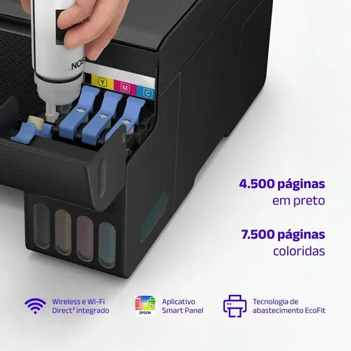 Impressora Multifuncional Tanque De Tinta Epson L3250 Wi-fi