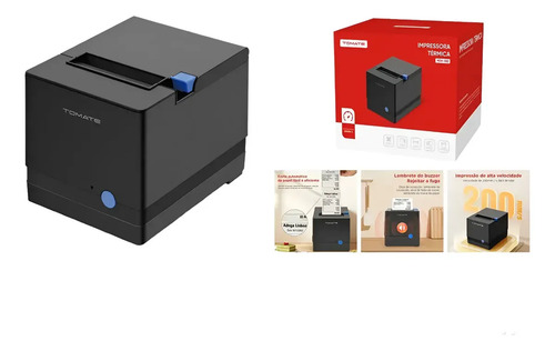 Impressora termica tomate mdk 082 80mm cupom qr code usb lan