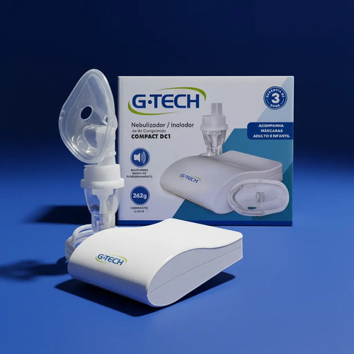 Inalador nebulizador gtech bivolt infantil adulto silencioso