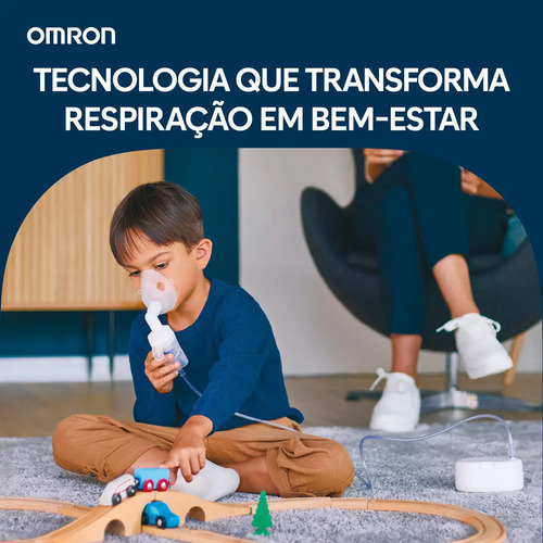 Inalador Nebulizador Omron Inalar Compact Ne-C810 Portatil Silencioso Aparelho Adulto Infantil Inalar Compact Anvisa Inmetro