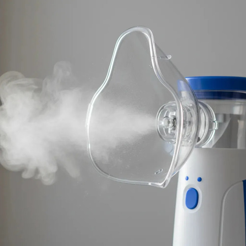 Inalador Nebulizador Portátil Bahrein Usb Pilha Cor Azul Silencioso Aparelho Inalação Compacto Mesh Bivolt Nebulizador Com Rede Vibratoria Aparelho Para Inalacao Inalador Silencioso Aparelho Inalador