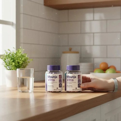 Inibidor De Apetite Mounjavitta Suplemento Natural - 60 Cápsulas Sem Sabor