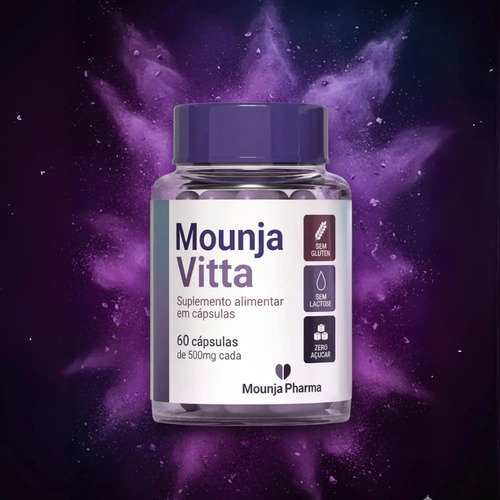 Inibidor De Apetite Mounjavitta Suplemento Natural - 60 Cápsulas Sem Sabor