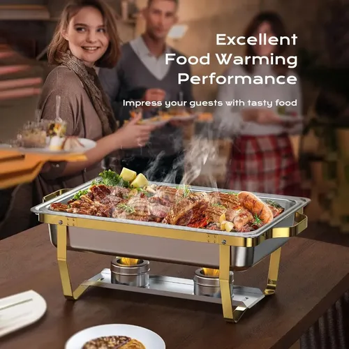 Inox Rechaud 12 Litros 1 Panelas Banho Maria 3 Cubas Buffet