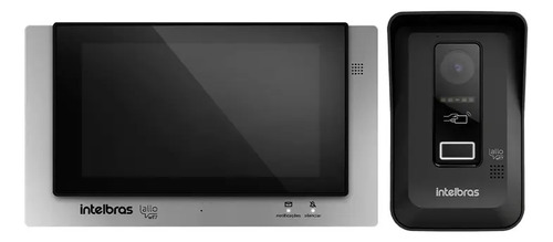 Intelbras allo wt7 porteiro eletronico preto e cinza