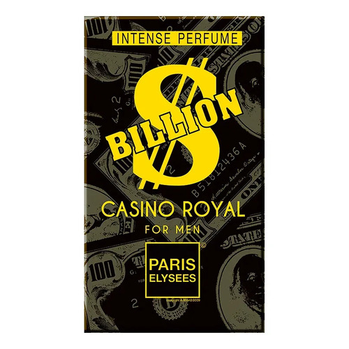 Intense Perfume Billion Casino Royal Paris Elysées 100ml Alta Performance