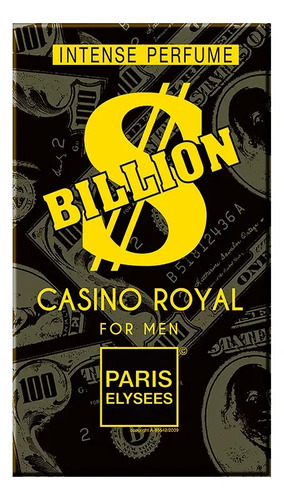 Intense Perfume Billion Casino Royal Paris Elysées 100ml Alta Performance