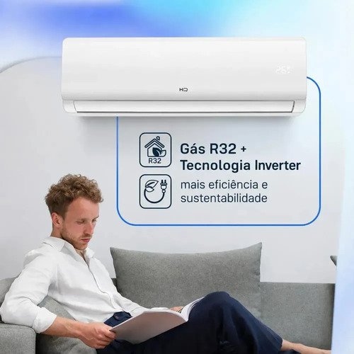 Inversor de parede Hq Hi 12k Btu Q/f Split