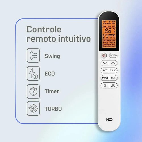 Inversor de parede Hq Hi 12k Btu Q/f Split