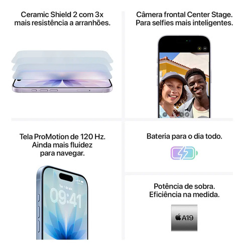 iPhone 17 512 GB - Branco - Distribuidor Autorizado
