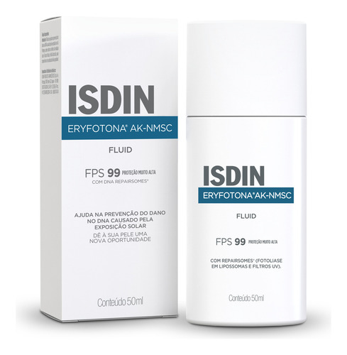 Isdin protetor solar facial eryfotona ak nmsc fps 99 50ml