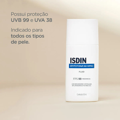 ISDIN Protetor Solar Facial Eryfotona AK-NMSC FPS 99 - 50ml