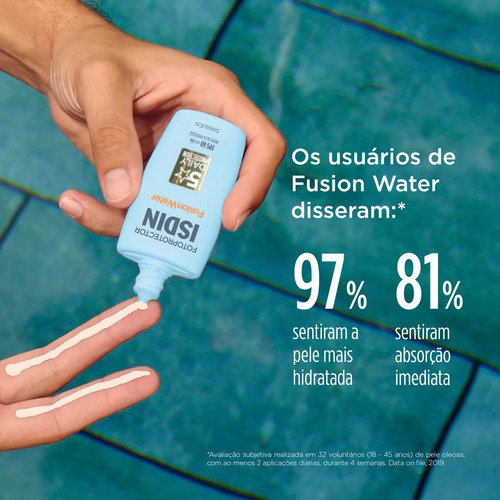 ISDIN Protetor Solar Facial Fusion Water 5 Stars Sem Cor FPS 60 - 50ml