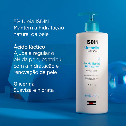ISDIN Sabonete Líquido Corporal Ureadin Bath Gel - 424g