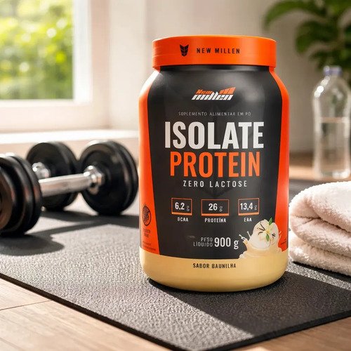 Isolate Protein 900g New Millen Sabor Baunilha