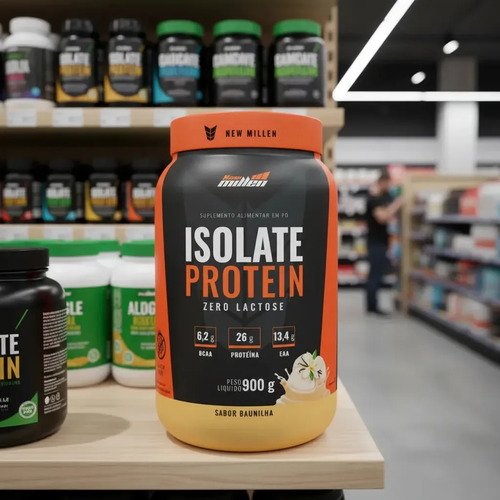 Isolate Protein 900g New Millen Sabor Baunilha