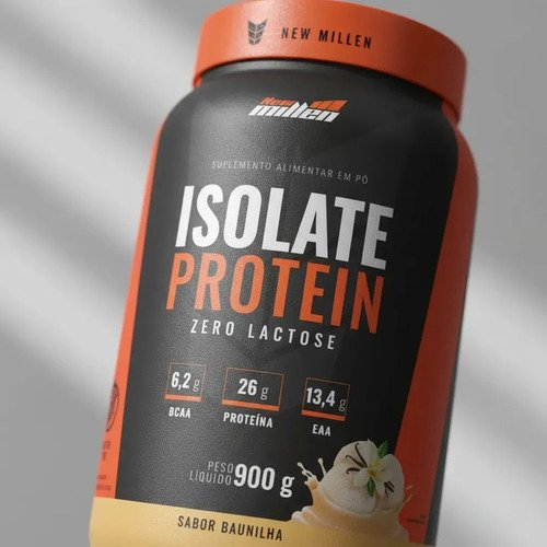 Isolate Protein 900g New Millen Sabor Baunilha