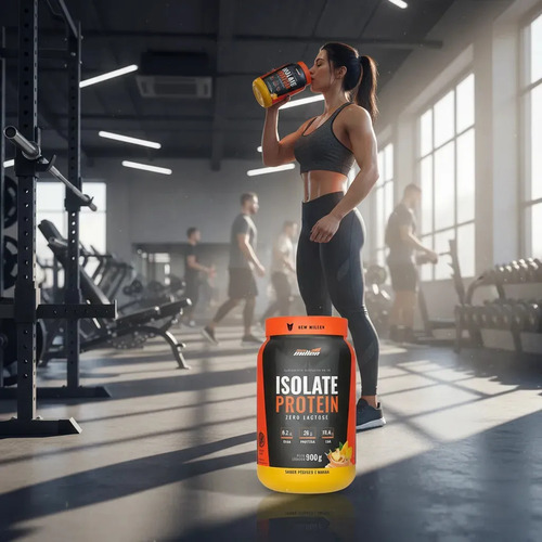 Isolate Protein Zero Lactose New Millen 900g Sabor Pêssego e Manga