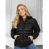 Jaqueta bobojaco feminina puffer impermeavel capuz removivel