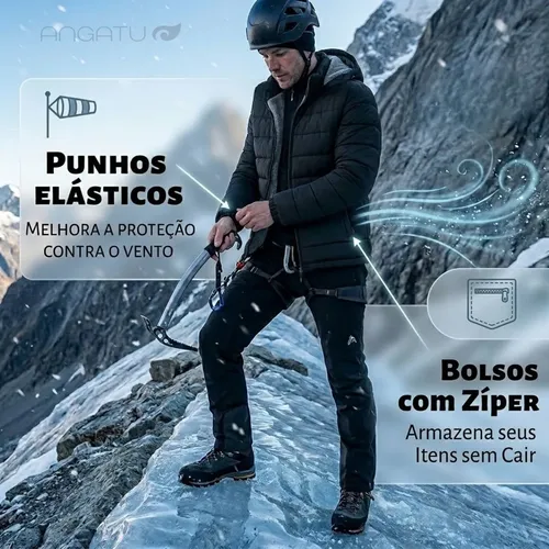 Jaqueta Bobojaco Impermeável Forrado Peluciado Frio Inverno