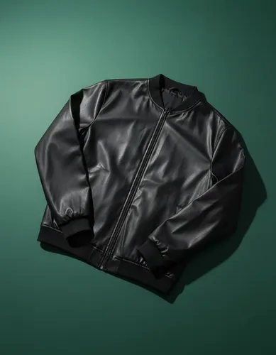Jaqueta Bomber Courino Masculina Preta Com Zíper