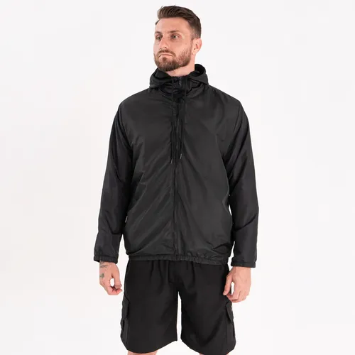 Jaqueta Corta Vento Liso Unissex Esportivo Capuz E Bolsos