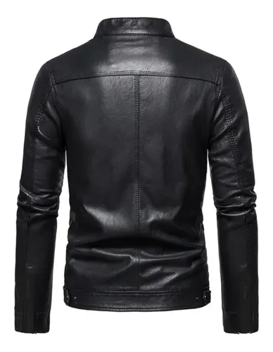 Jaqueta Couro Masculino Slim Resistente