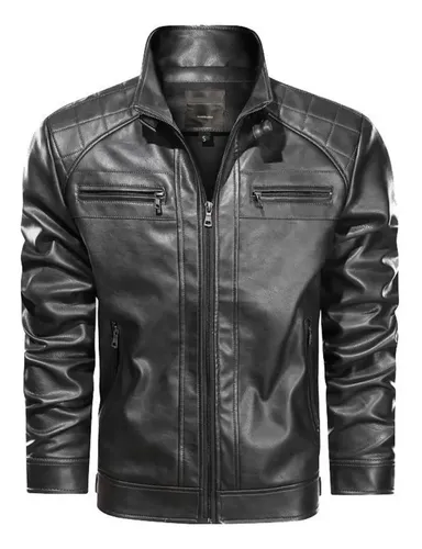 Jaqueta Couro Masculino Slim Resistente