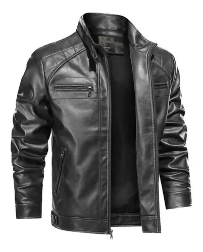Jaqueta Couro Masculino Slim Resistente