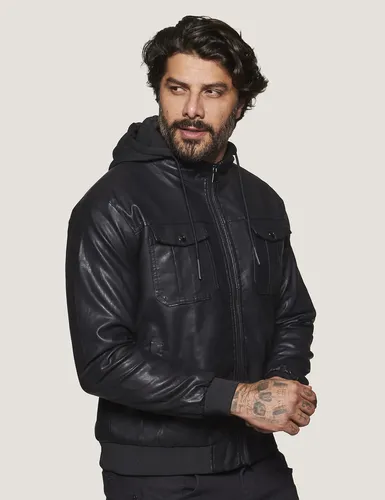 Jaqueta Masc. Pu Peluciada Capuz Broken Rules 520152