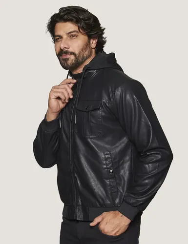 Jaqueta Masc. Pu Peluciada Capuz Broken Rules 520152