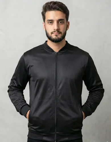 Jaqueta masculina bomber chimpa com ziper e bolsos