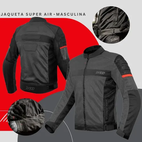 Jaqueta Moto X11 Super Air Motoqueiro Motociclista A Vista