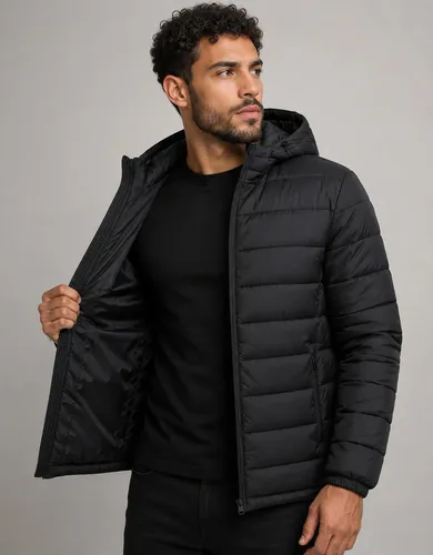 Jaqueta puffer bobojaco corta vento nylon frio reforcada