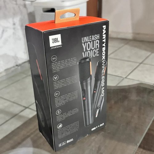 Jbl Partybox Wireless Mic - 2.4ghz Compativel As Partybox. Cor Preto
