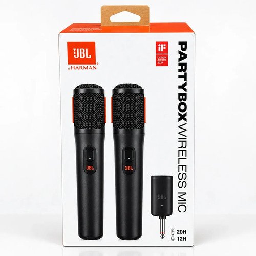 Jbl Partybox Wireless Mic - 2.4ghz Compativel As Partybox. Cor Preto