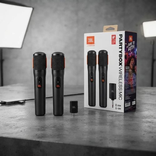 Jbl Partybox Wireless Mic - 2.4ghz Compativel As Partybox. Cor Preto