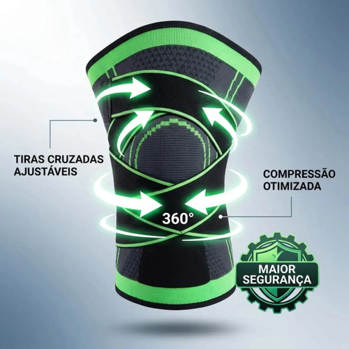 Joelheira de Compressão Ortopédica Ajustável Alívio Dor Tensor